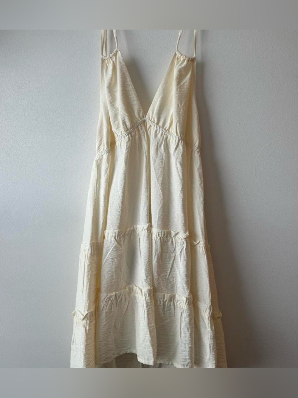 Wild fable cream backless dress